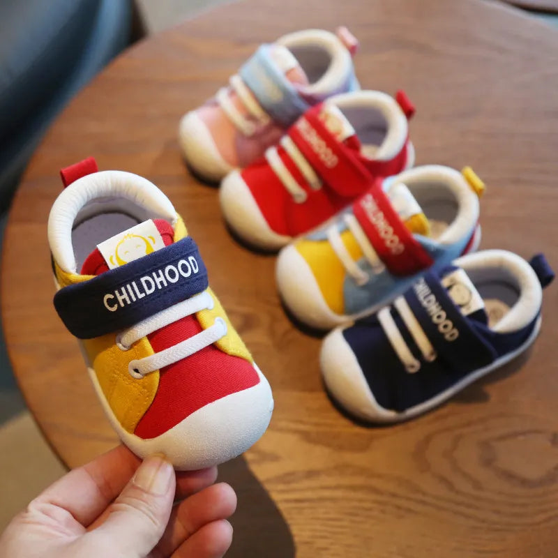 Spring Infant Toddler Shoes Girls Boys Casual Canvas Shoes Soft Bottom Comfortable Non-slip Kid Baby First Walkers Shoes