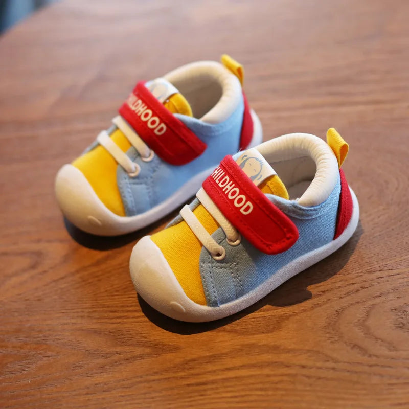 Spring Infant Toddler Shoes Girls Boys Casual Canvas Shoes Soft Bottom Comfortable Non-slip Kid Baby First Walkers Shoes