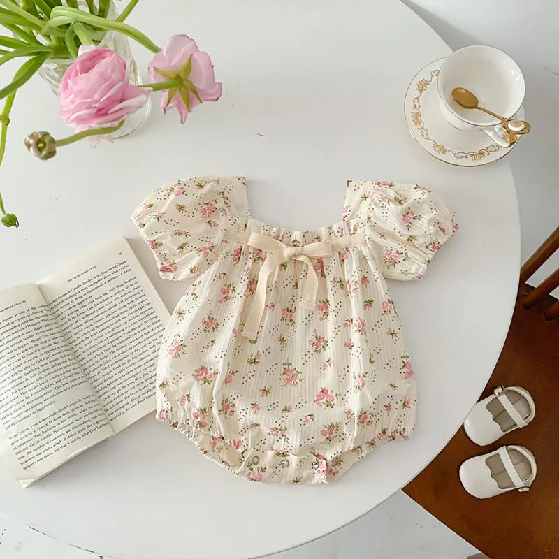 MILANCEL Summer Baby Clothes Floral Girls Bodysuit Cute Infant One Piece Clothing