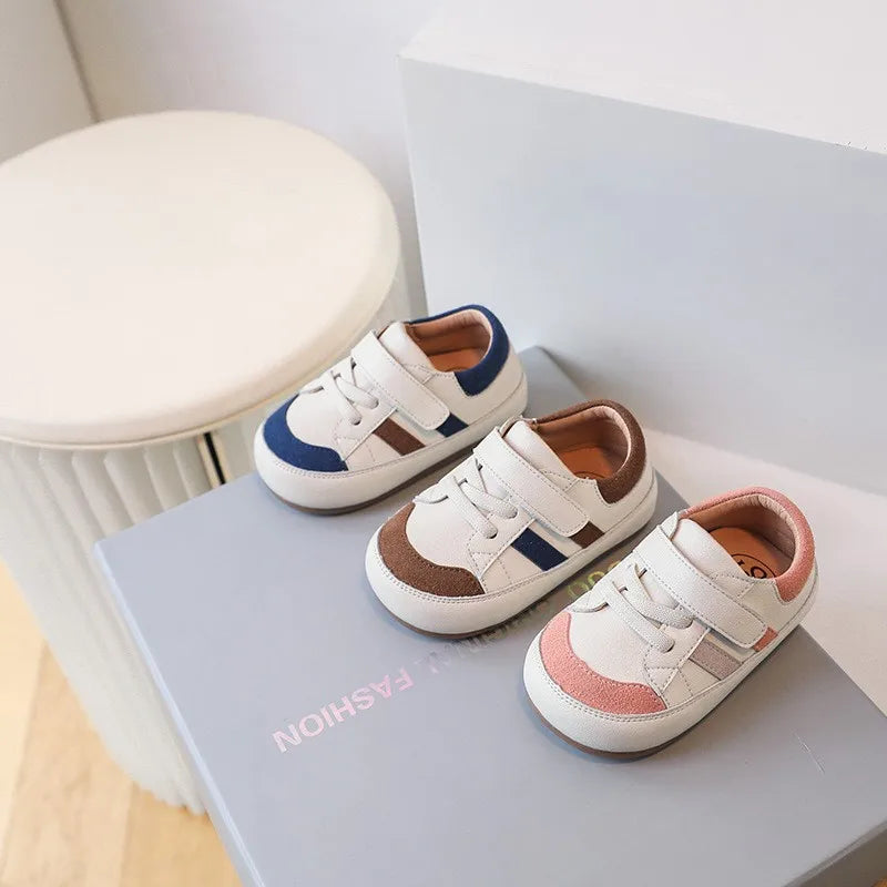 DIMI 2023 Spring/Autumn Baby Toddler Shoes Soft Breathable Microfiber Leather Infant Sneakers 0-3 Year Flat Walker Shoes