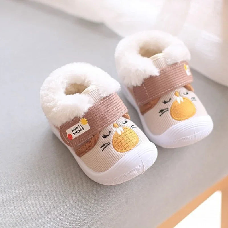 Baby Winter Warm Newborn Toddler Boots Girls Boys Soft Sole Boys Girls Non-Slip First Walk Shoes Newborn Indoor Footwear Shoes